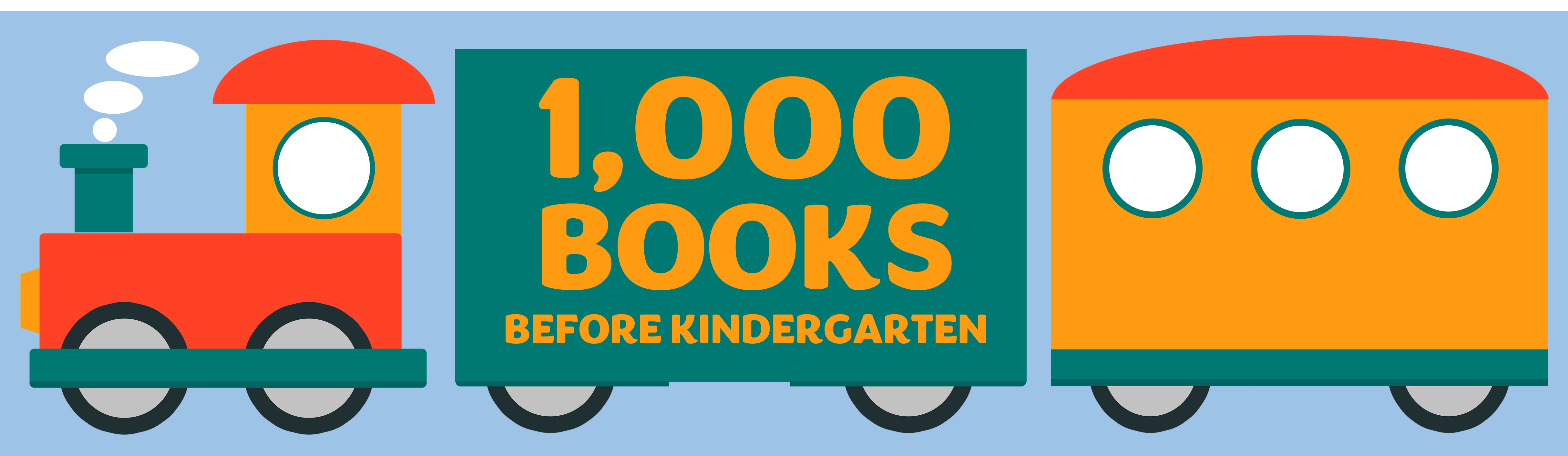 1000 books before kindergarten train
