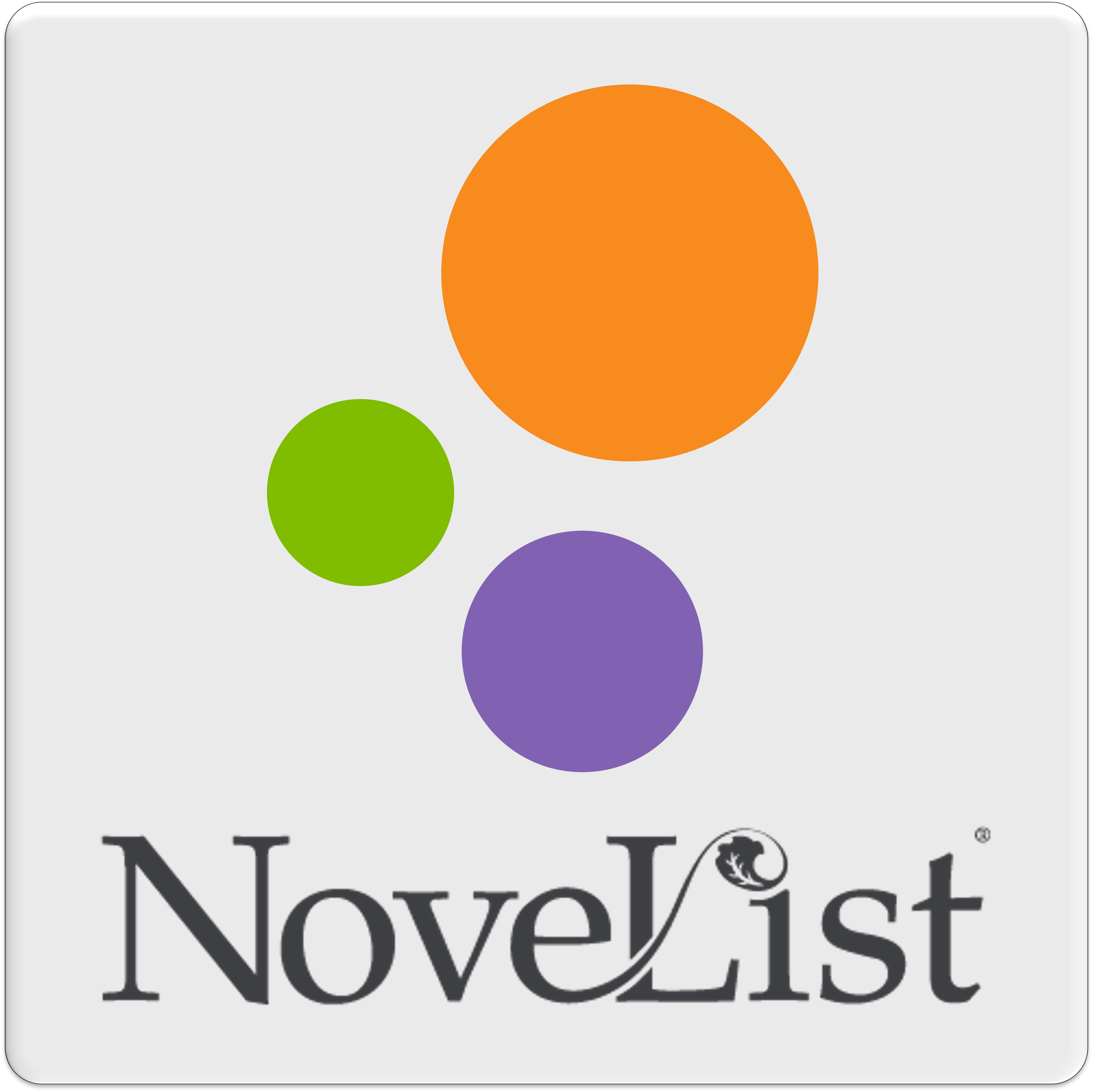 button with Novelist logo